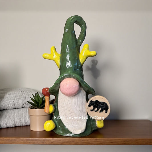 Deer Gnome Playing Drum