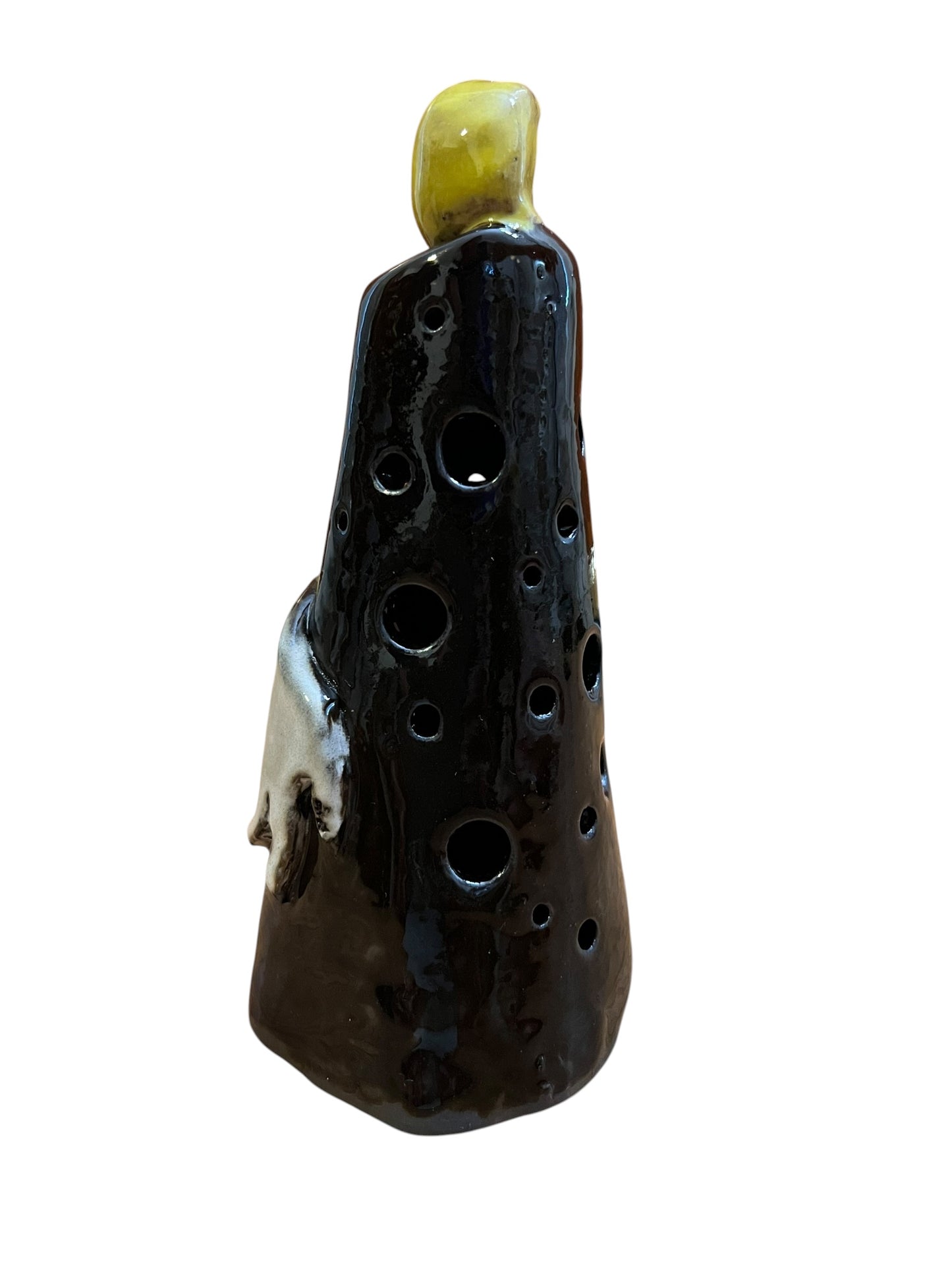 White Buffalo Moon Luminary ) | Handmade Ceramic Candle Holder (Copy)