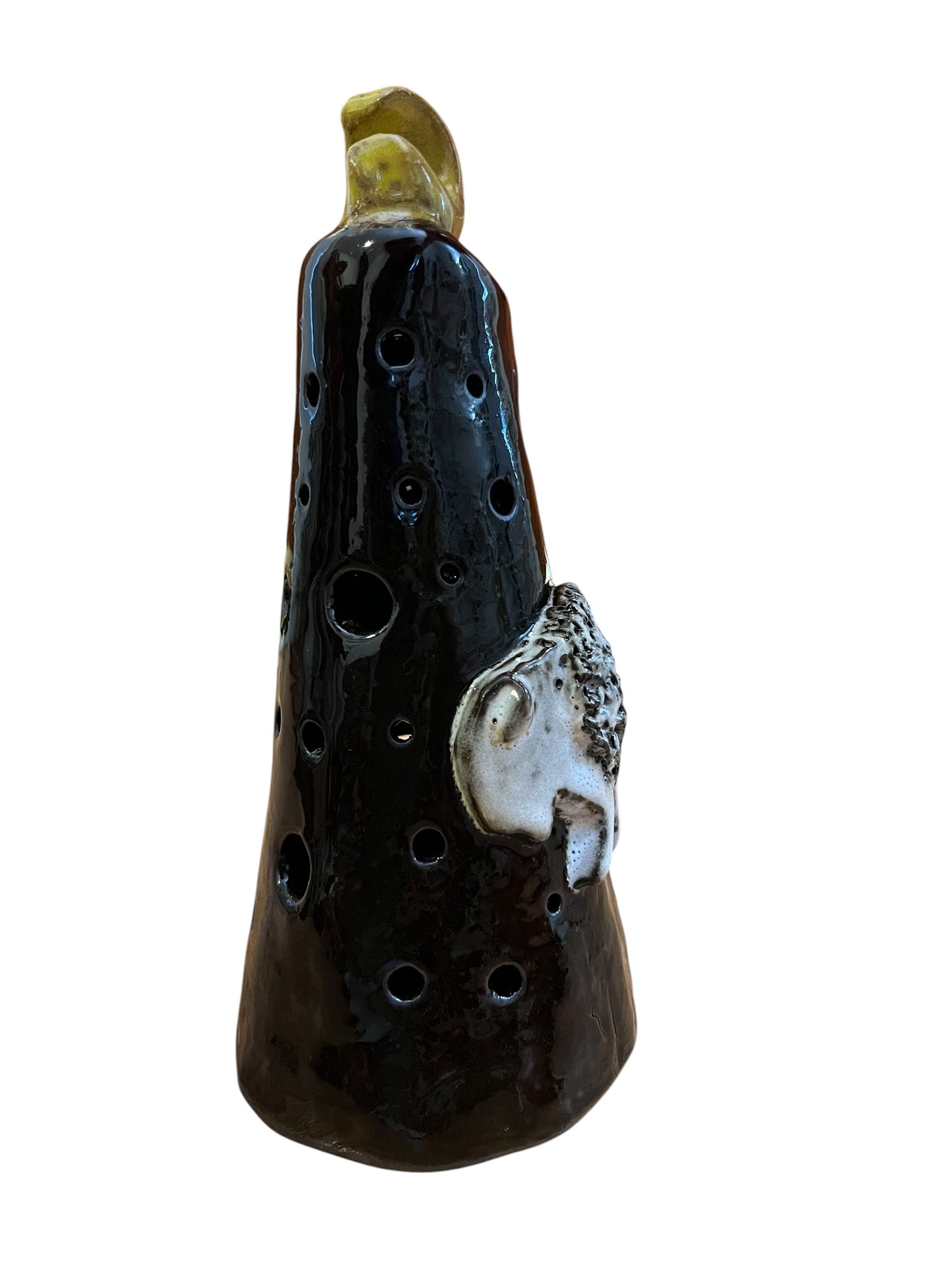 White Buffalo Moon Luminary ) | Handmade Ceramic Candle Holder (Copy)