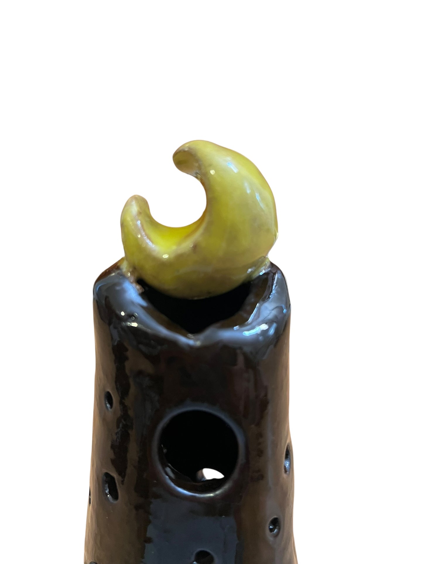 White Buffalo Moon Luminary ) | Handmade Ceramic Candle Holder (Copy)