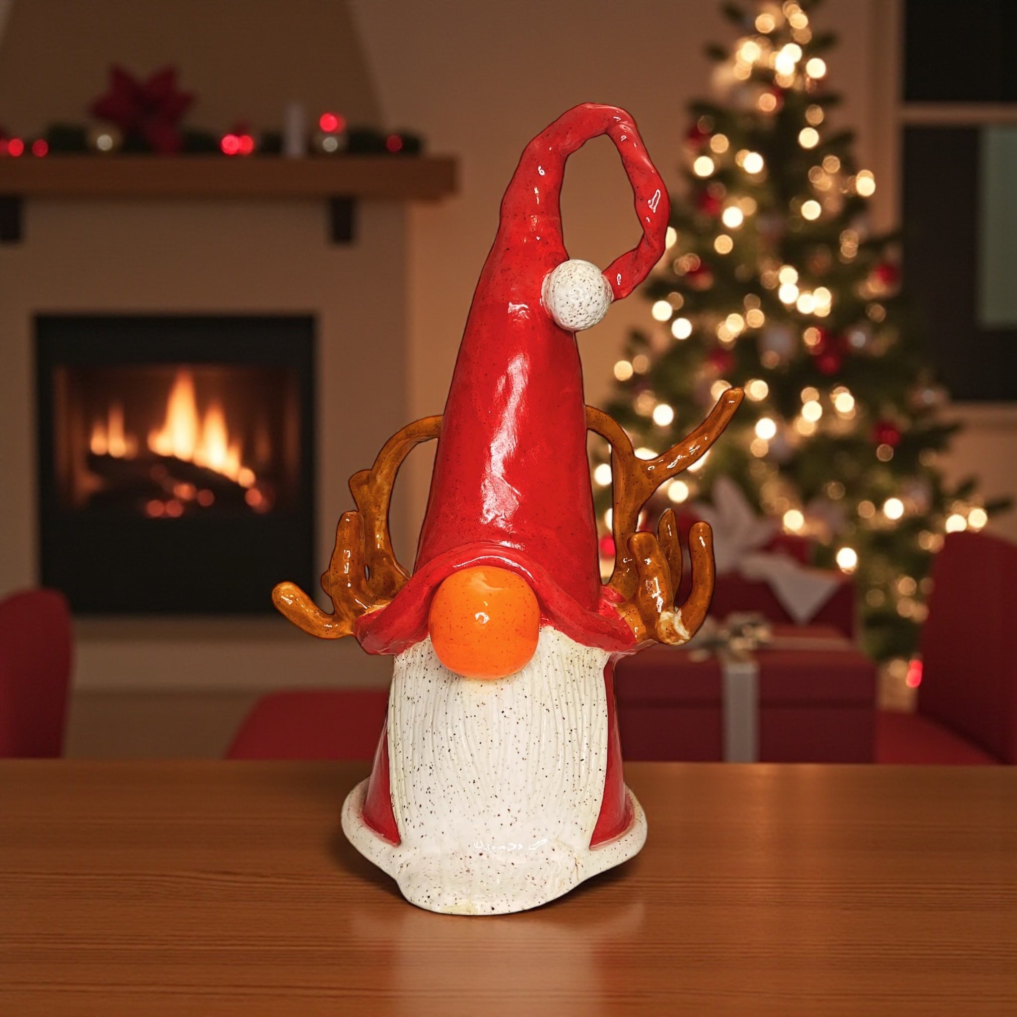 Christmas Reindeer Gnome – Rita's Enchanted Pottery